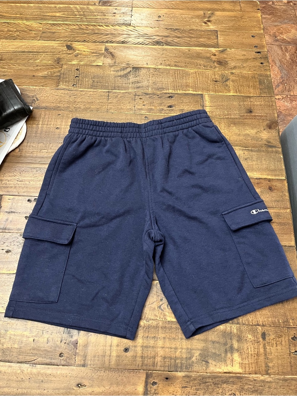 Champion Youth XL Dark Blue Cargo Sweat Shorts